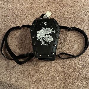 Floral Coffin Flower Backpack Hot Topic